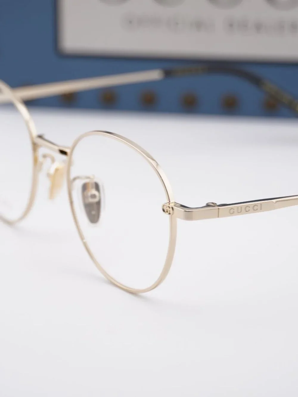 Gucci GG2004OA 002 Round Eyeglasses - Gold 50mm